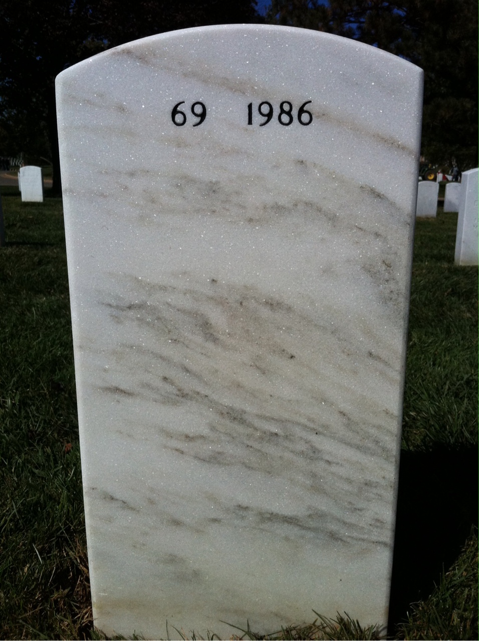Back of headstone — Joseph Bandurski