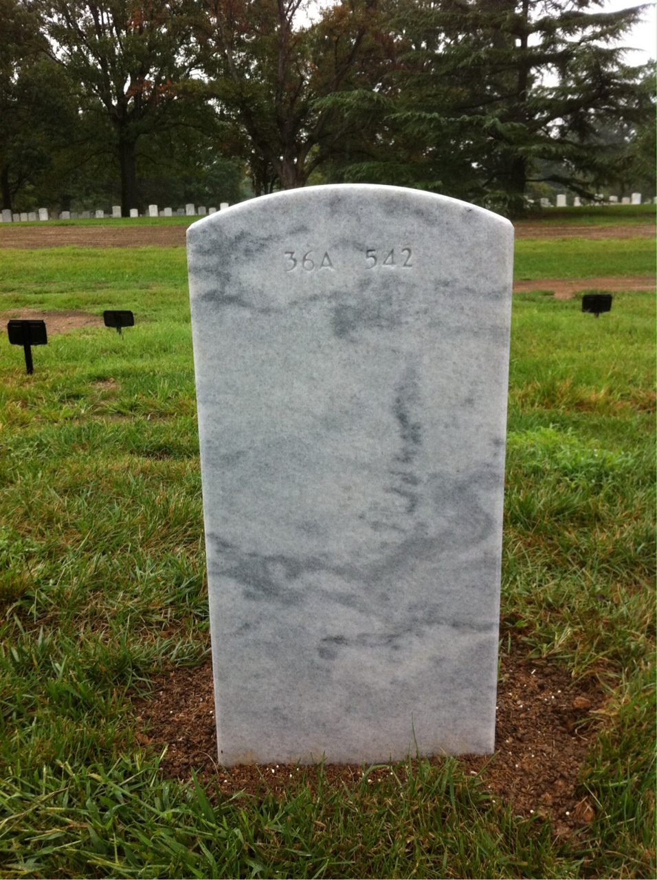 Back of headstone — Jerry Mckenzie