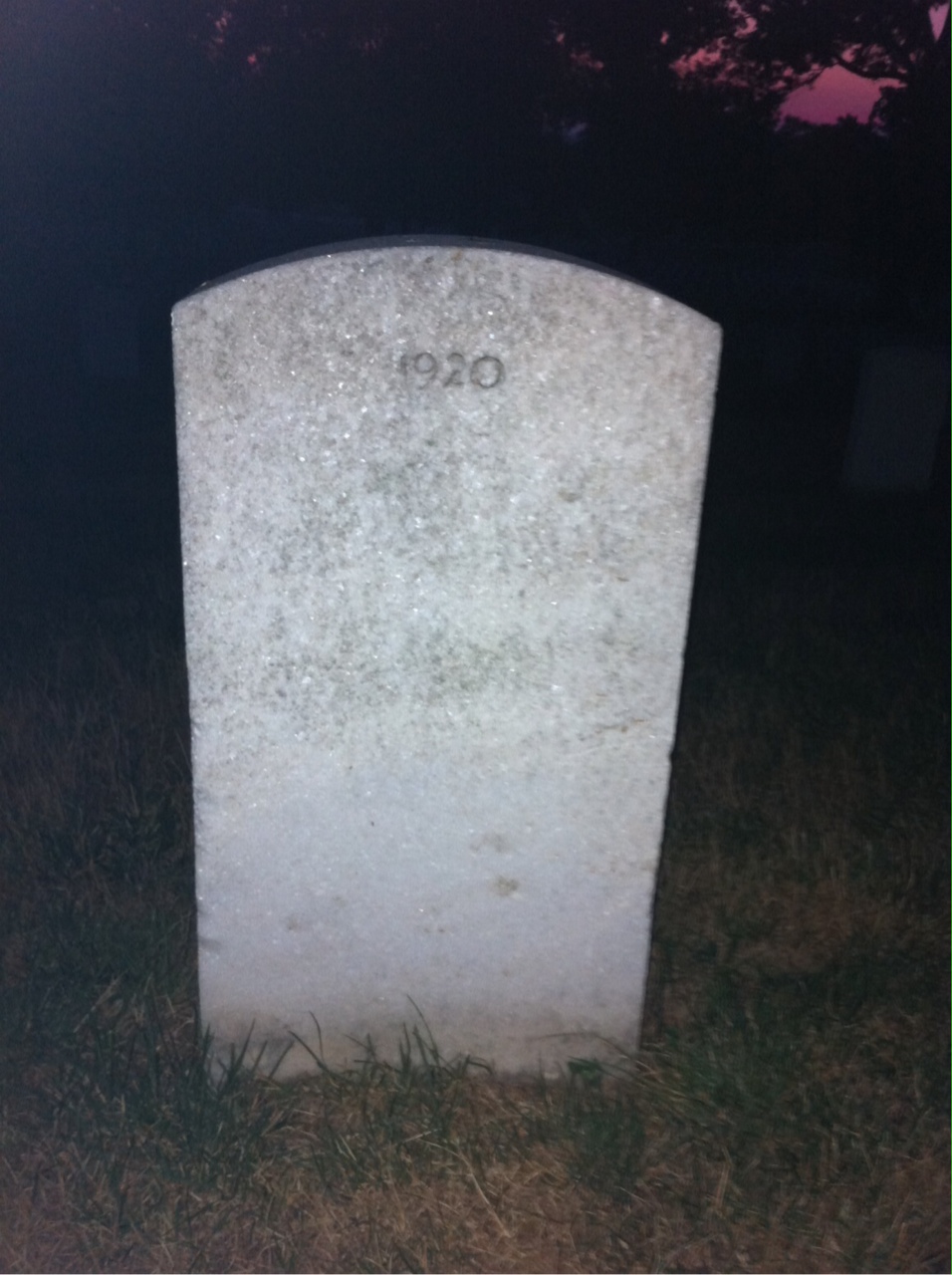 Back of headstone — Frank Aquilino