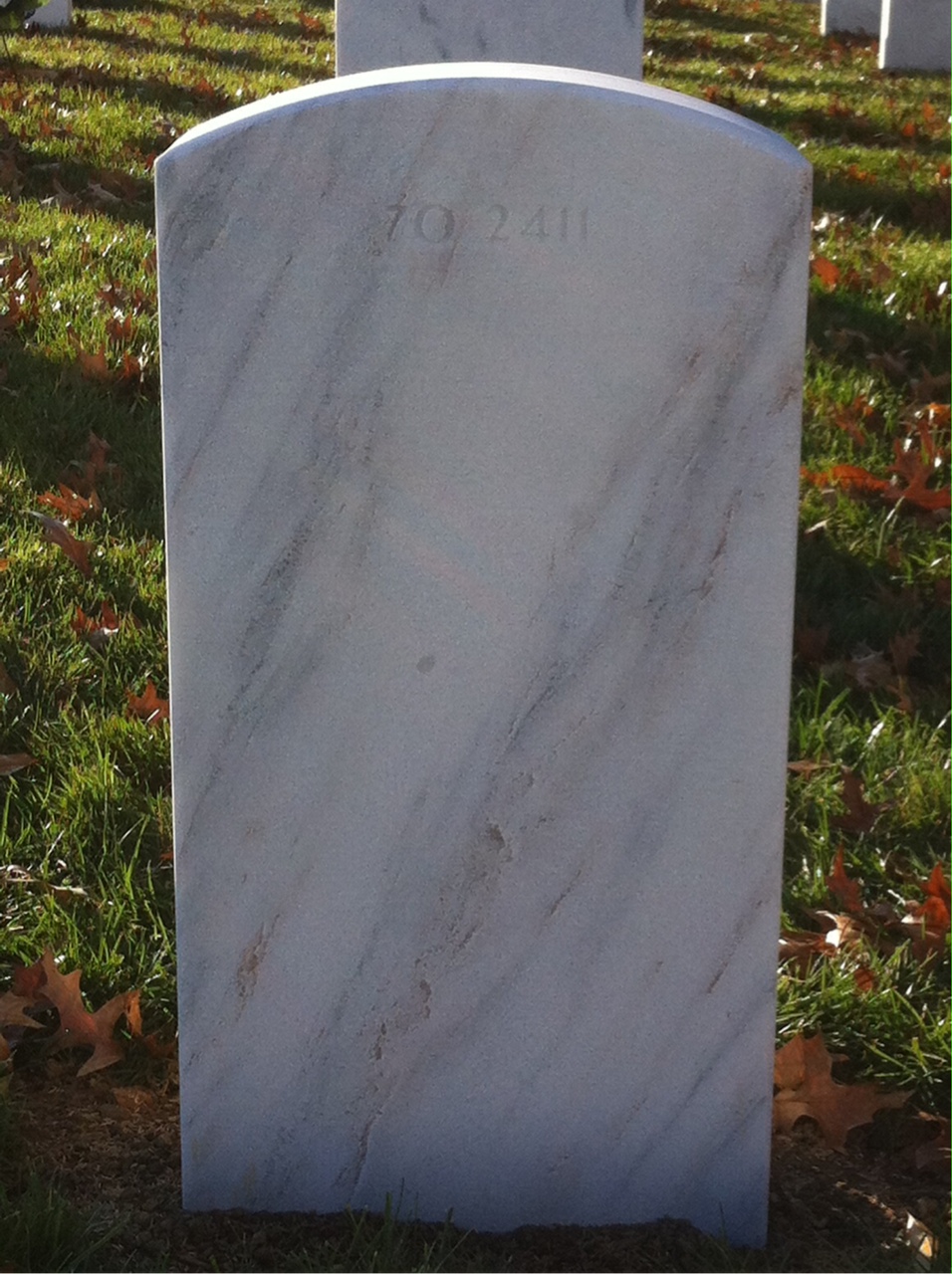 Back of headstone — Willard G Bjerke