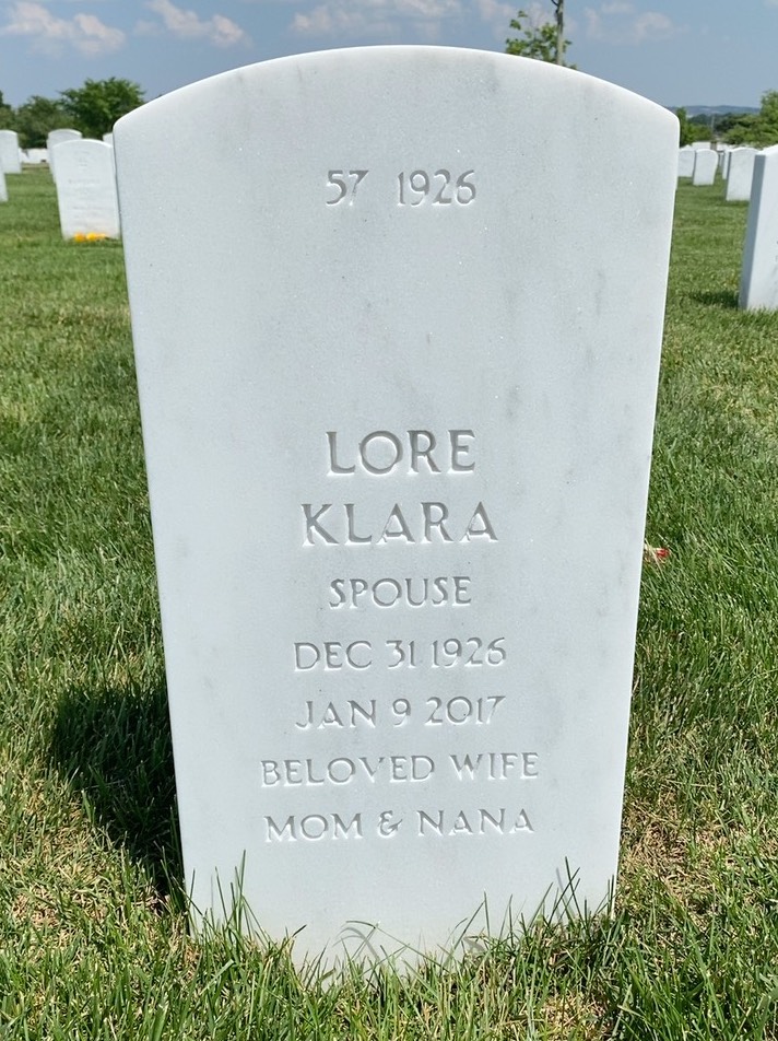 Back of headstone — Alfred Araujo