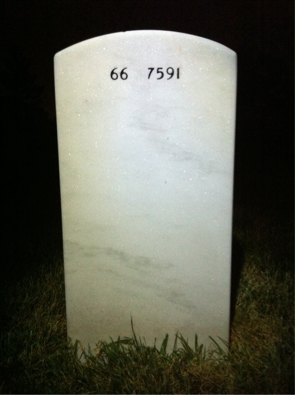 Back of headstone — Kevin Dunleavy