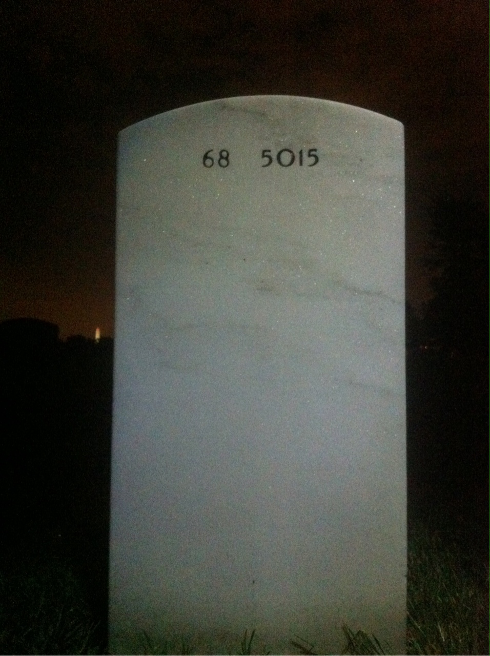 Back of headstone — F Grimm