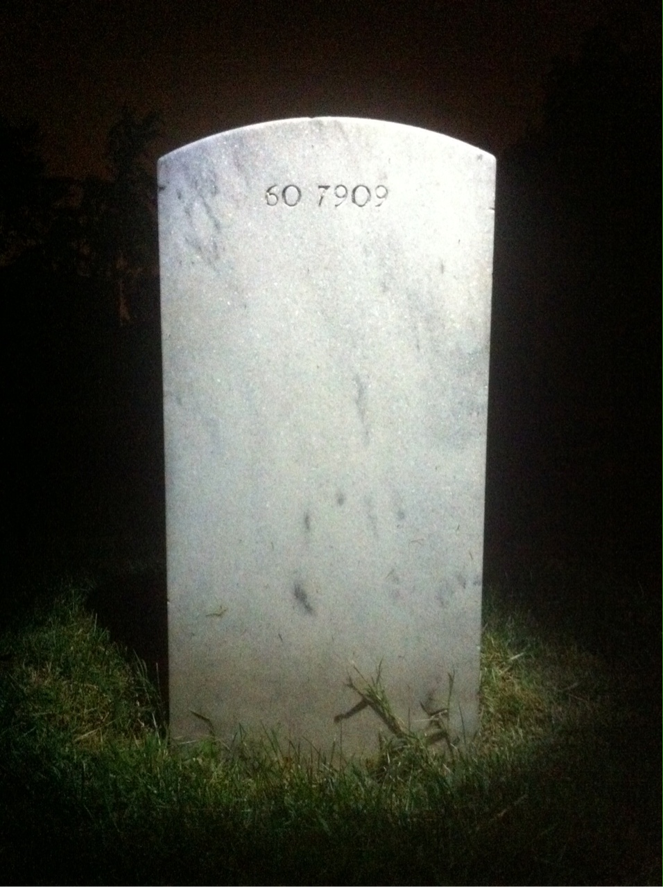 Back of headstone — David Morrill