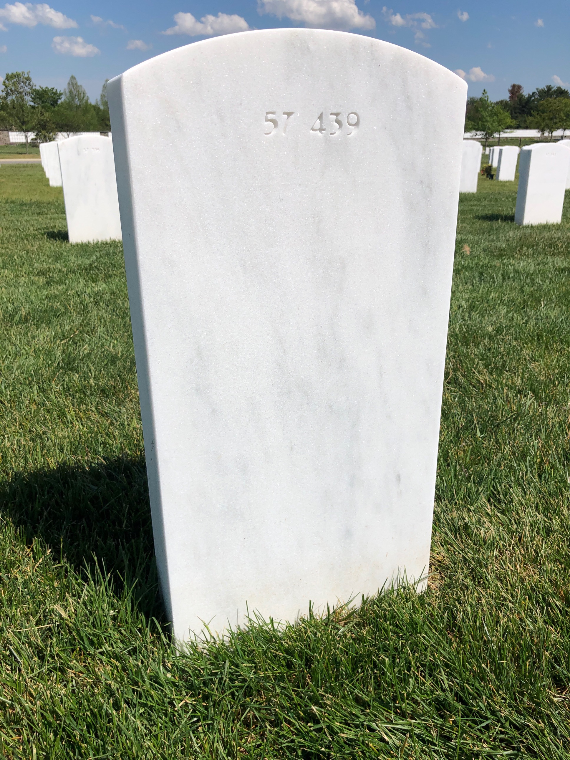 Back of headstone — Edmund Bouchard