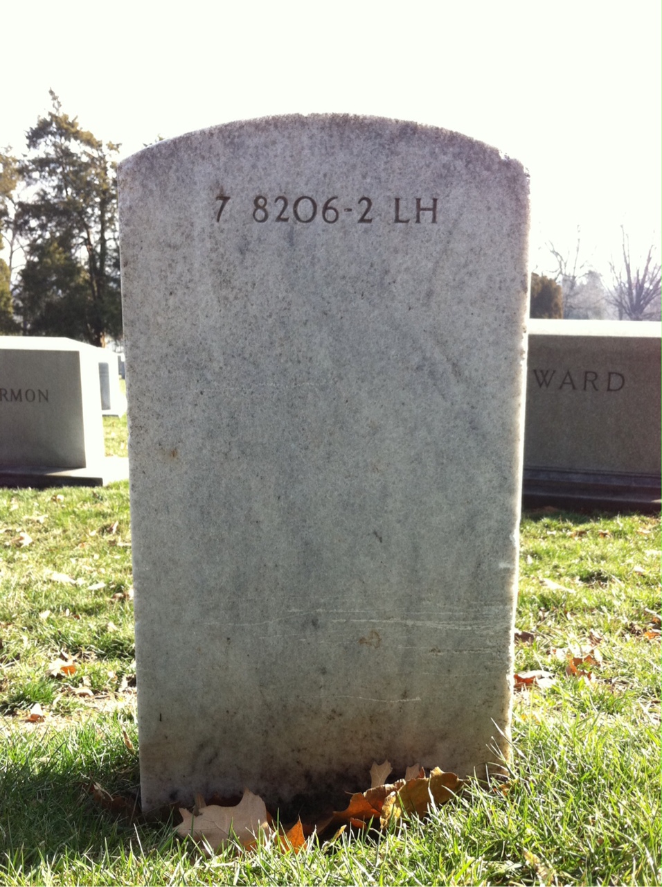 Back of headstone — Amanda Stalnaker