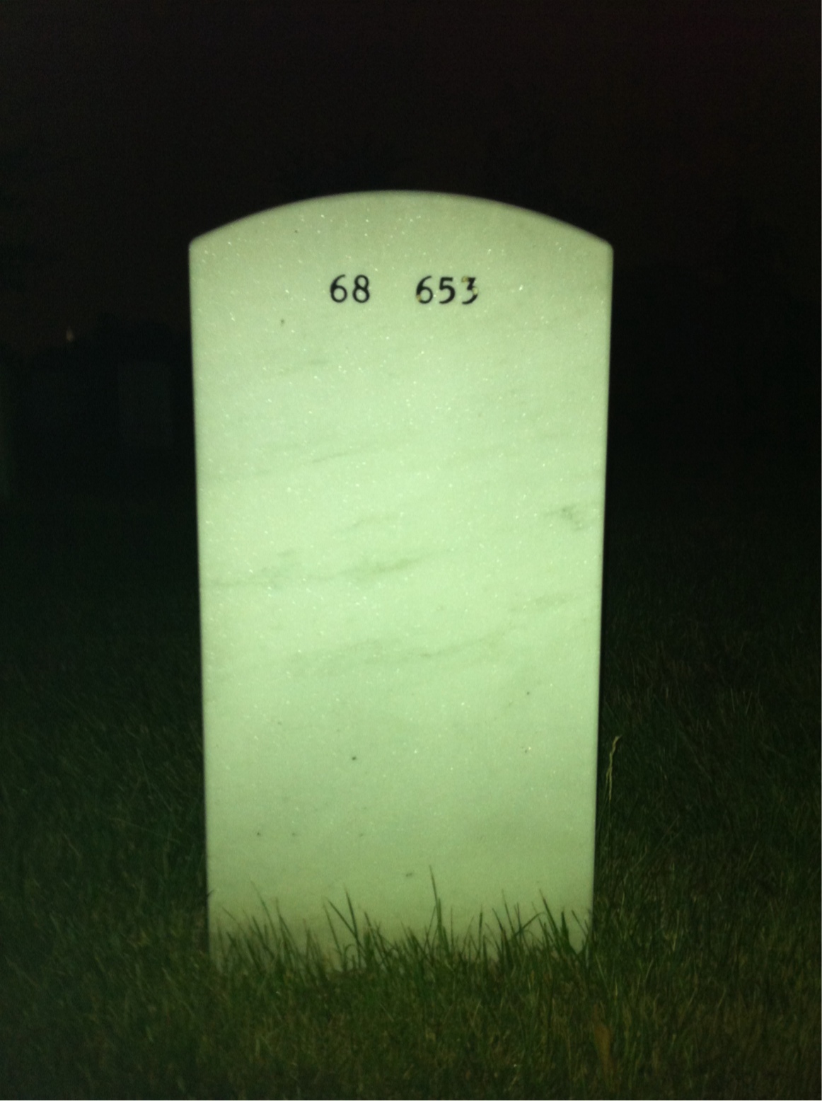 Back of headstone — Norman Littlejohn