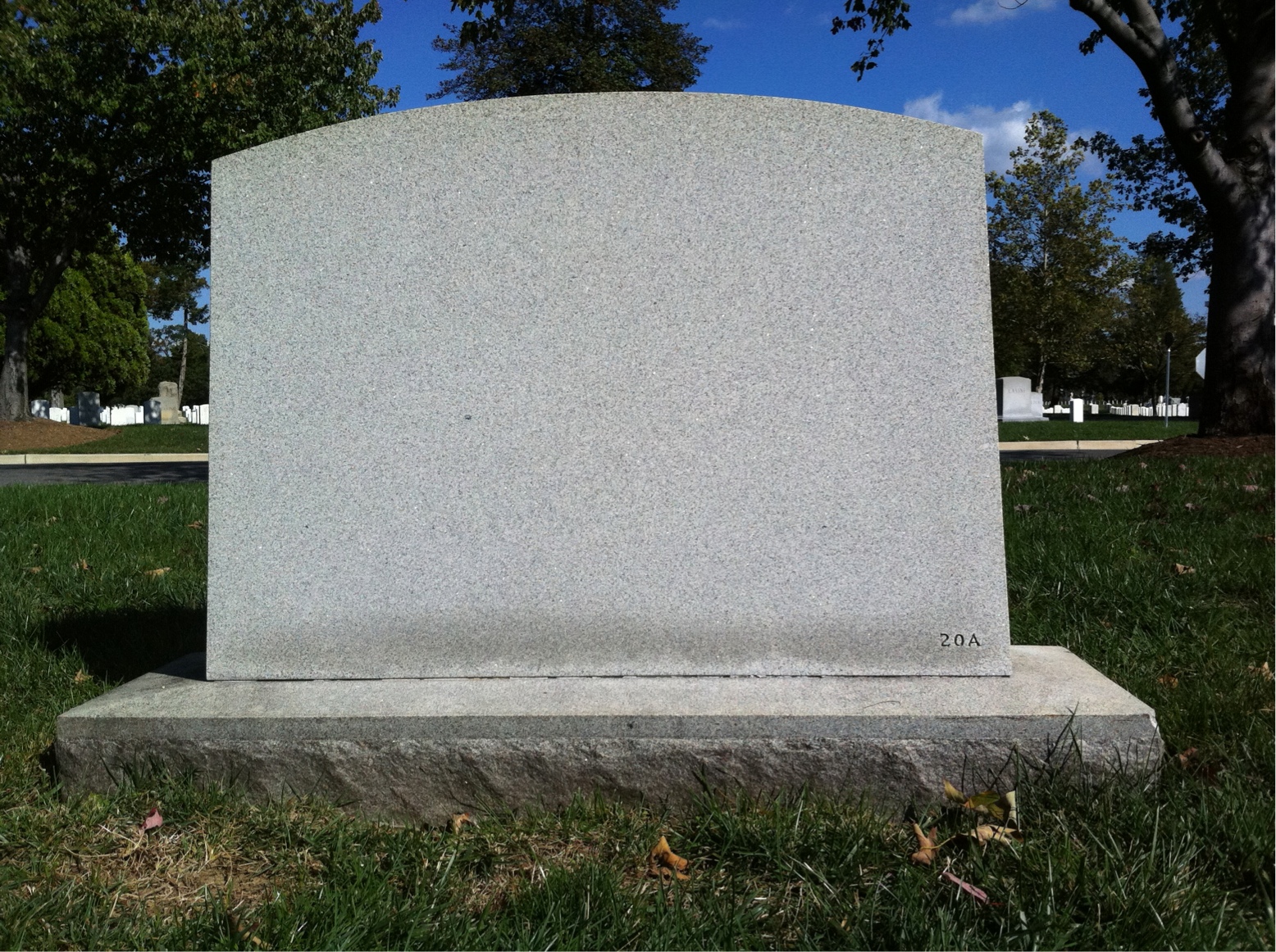 Back of headstone — Theron Wade Jenkins