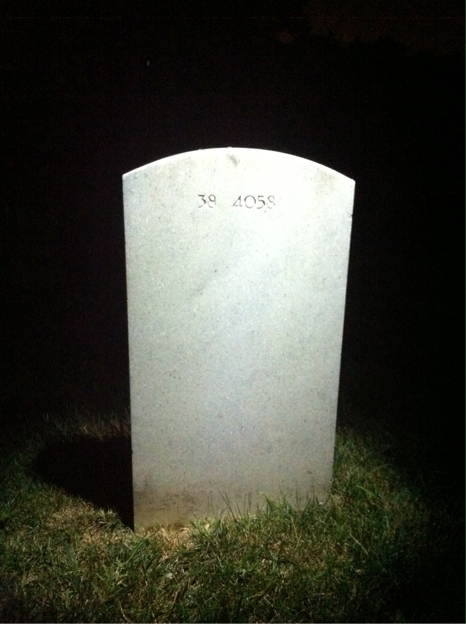 Back of headstone — Myrtle Alvey