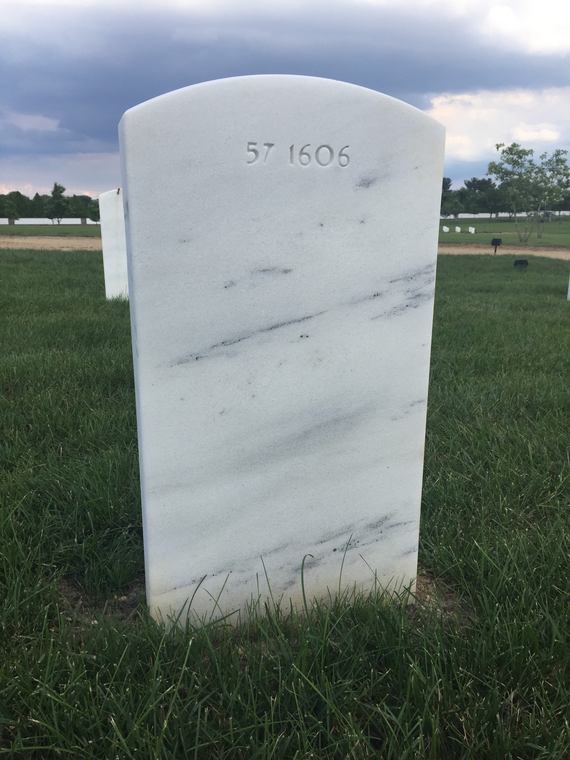 Back of headstone — Richard Bailey