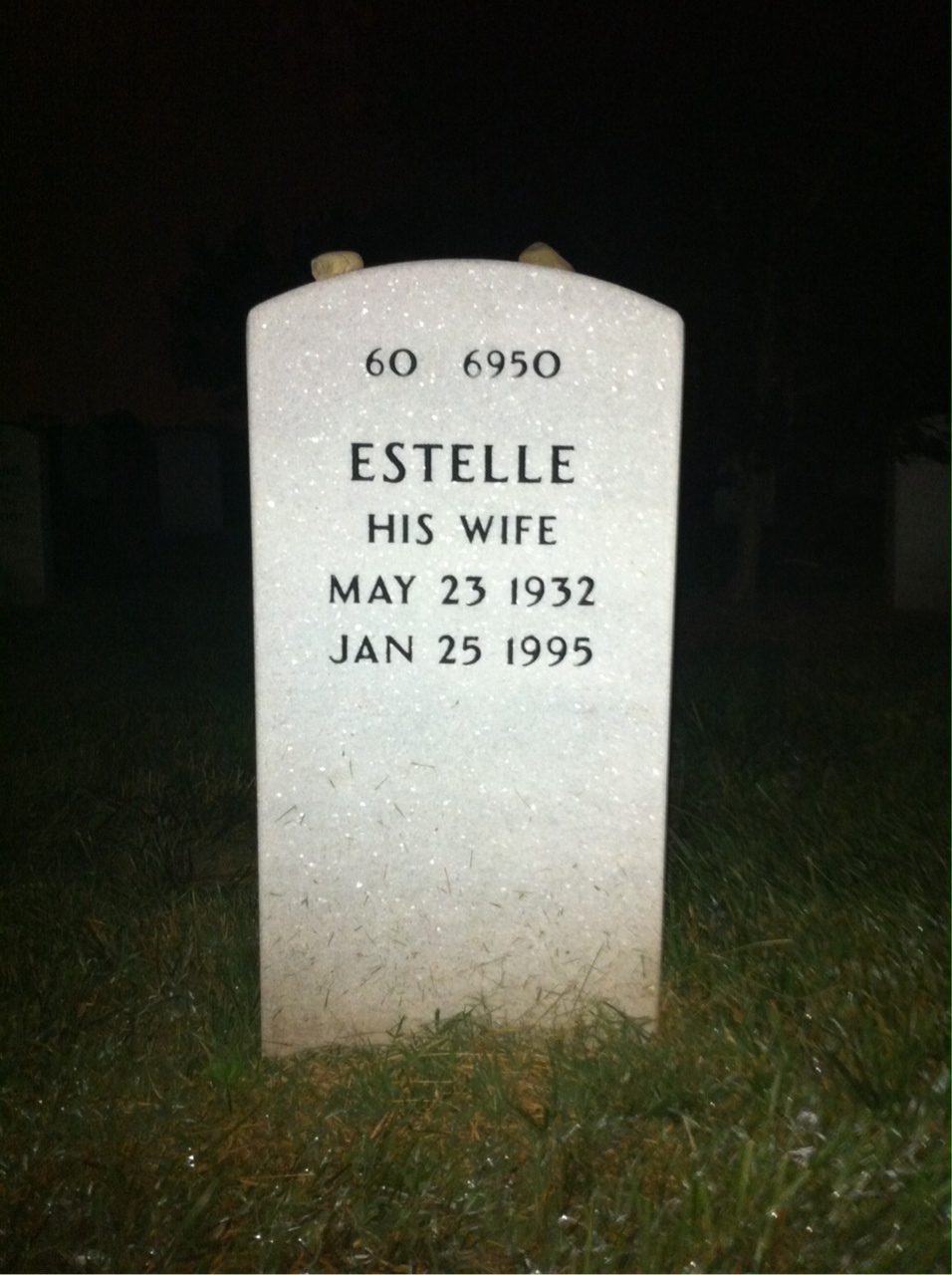 Back of headstone — William Newman