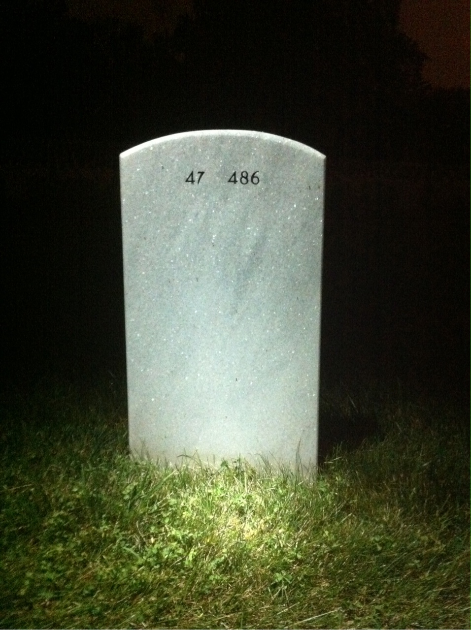 Back of headstone — Ramon Ayala