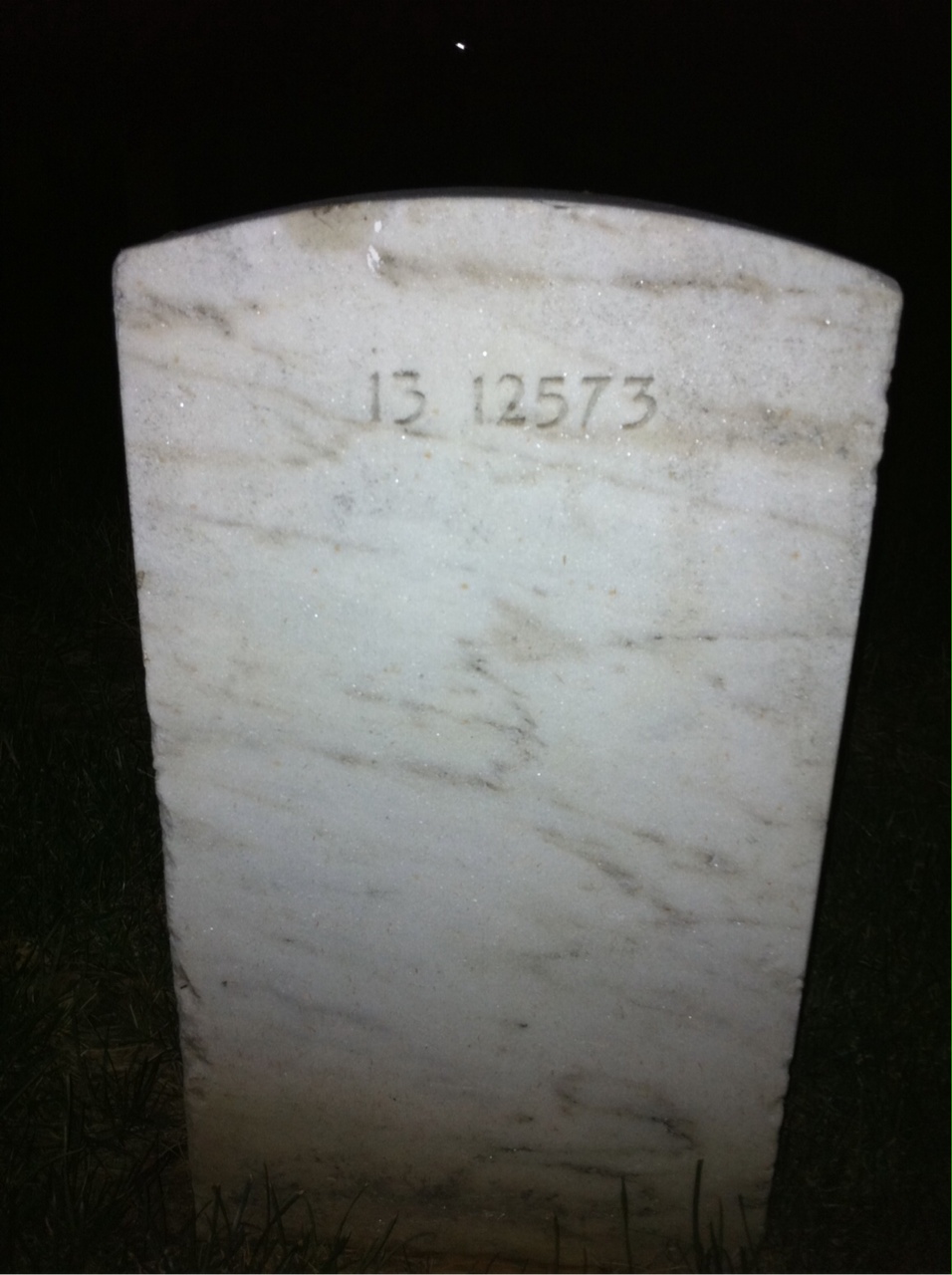 Back of headstone — Joseph Adkinson