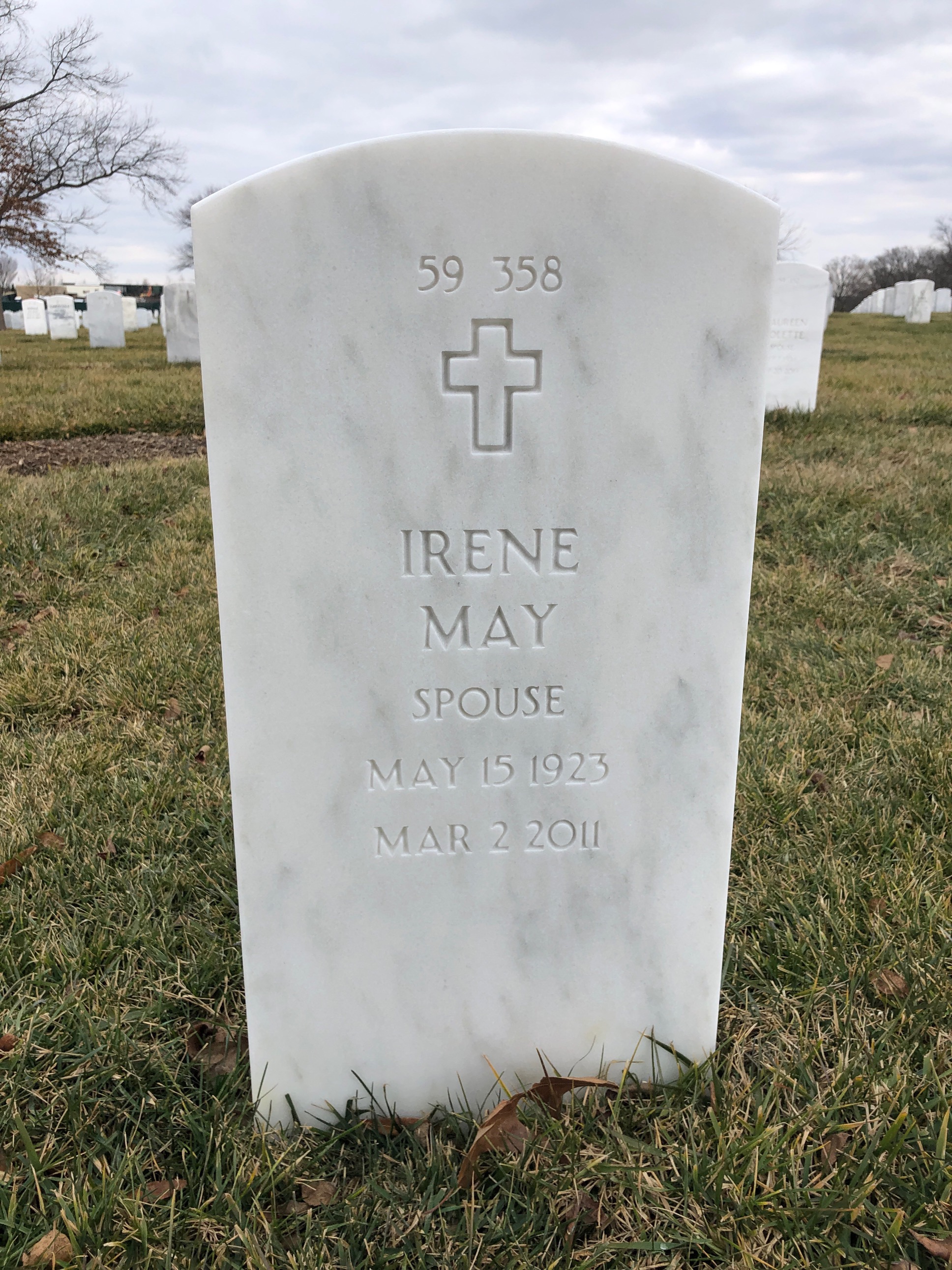 Back of headstone — Francis H Riggs