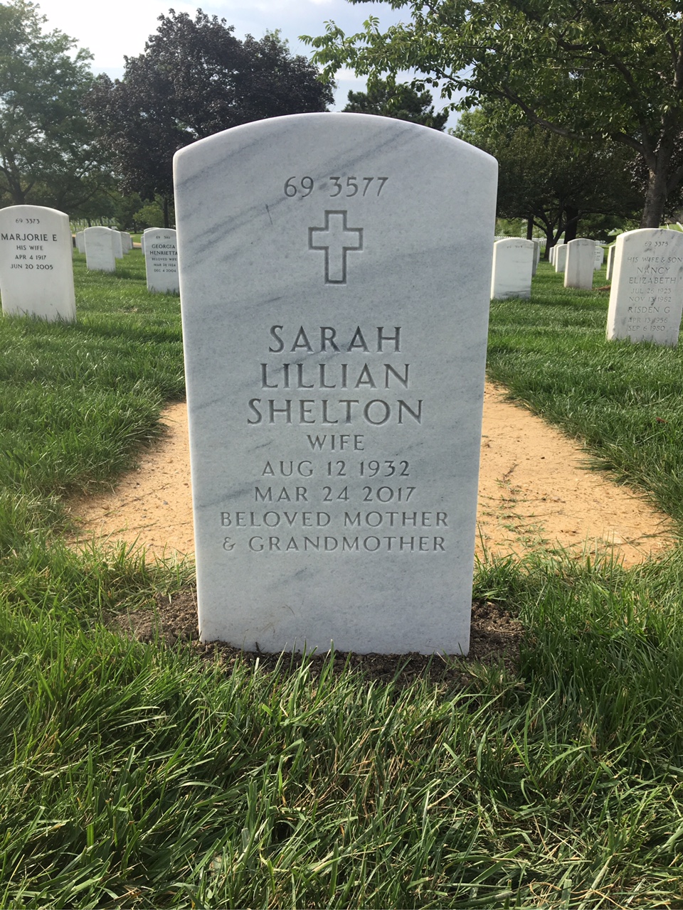 Back of headstone — John Griffin