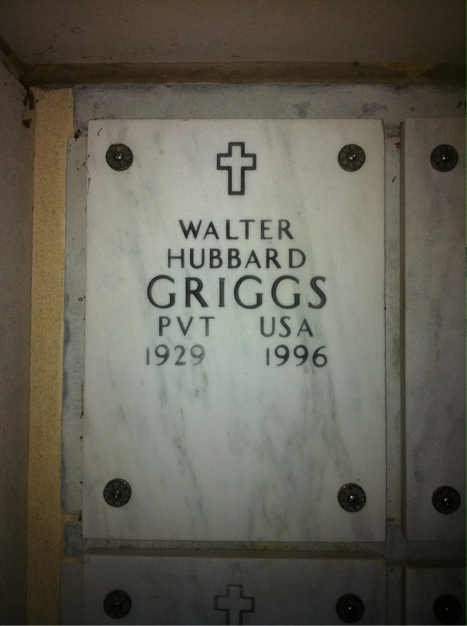 Walter H Griggs