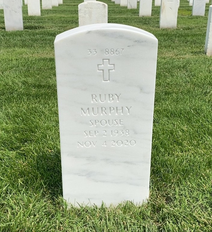 Back of headstone — Robert Murphy