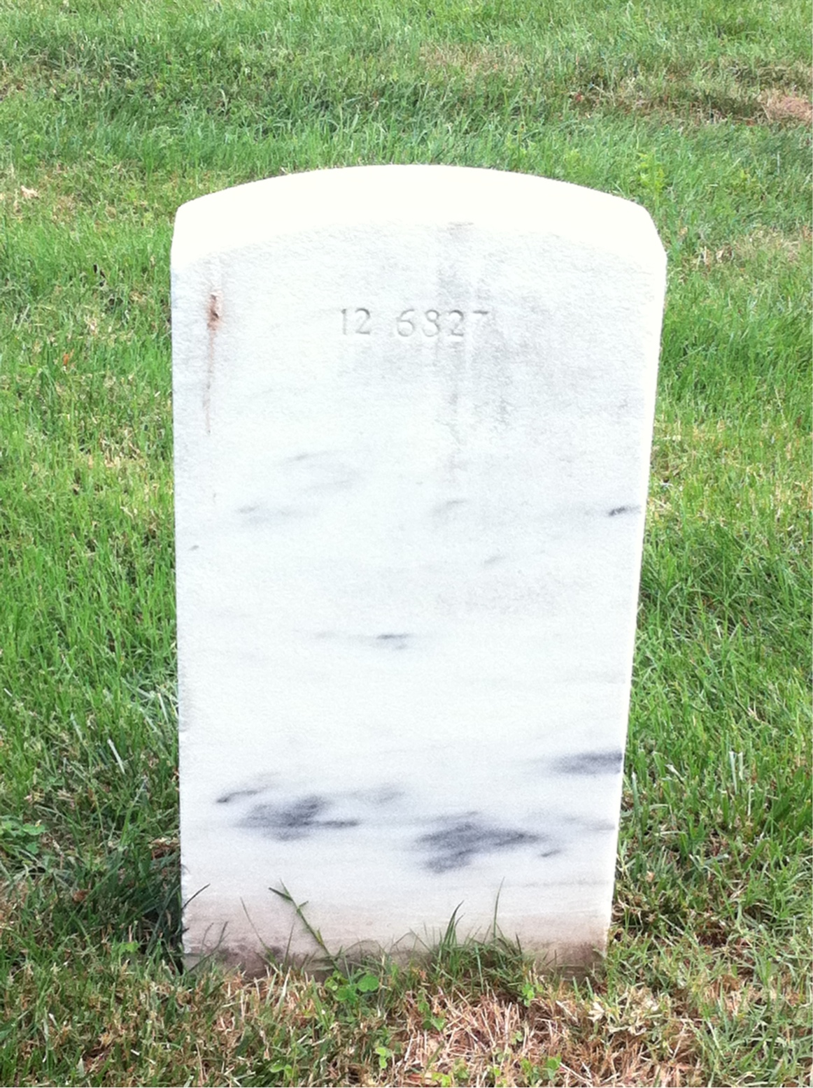 Back of headstone — Agnes Morris