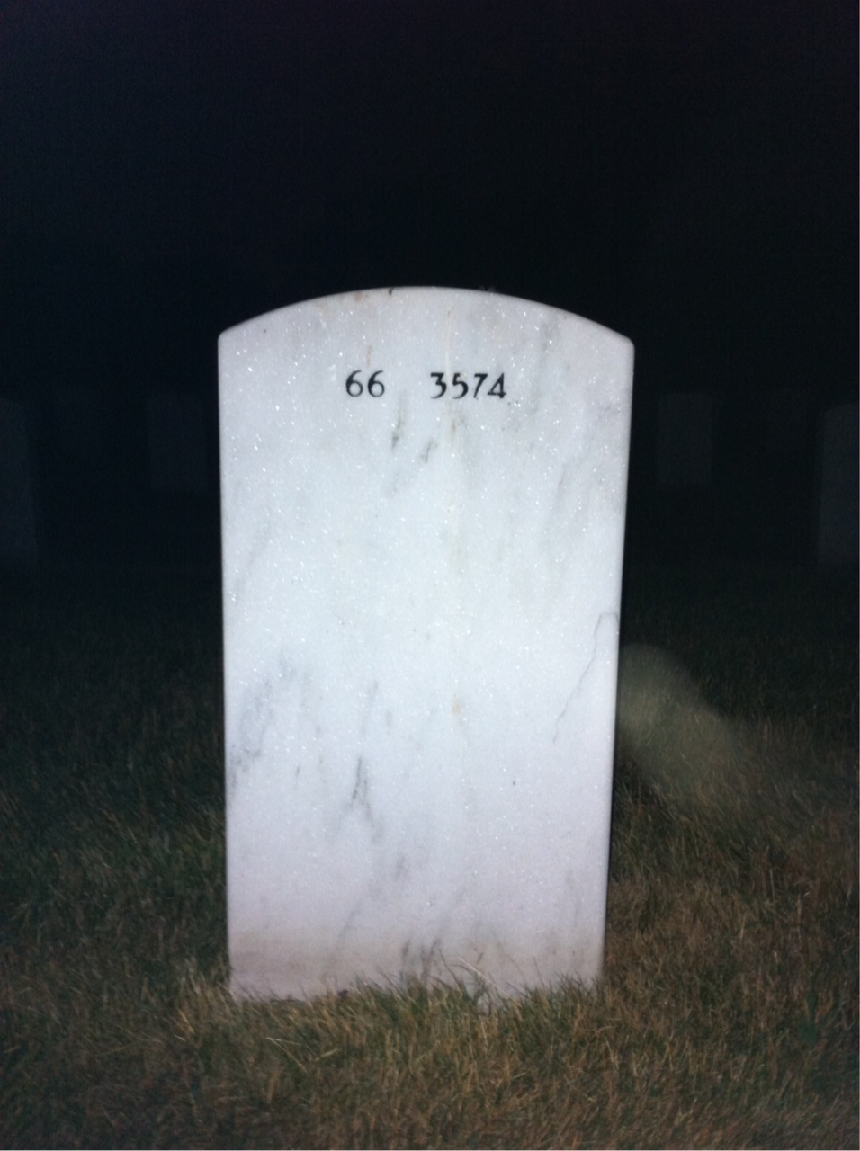 Back of headstone — John Cashmere