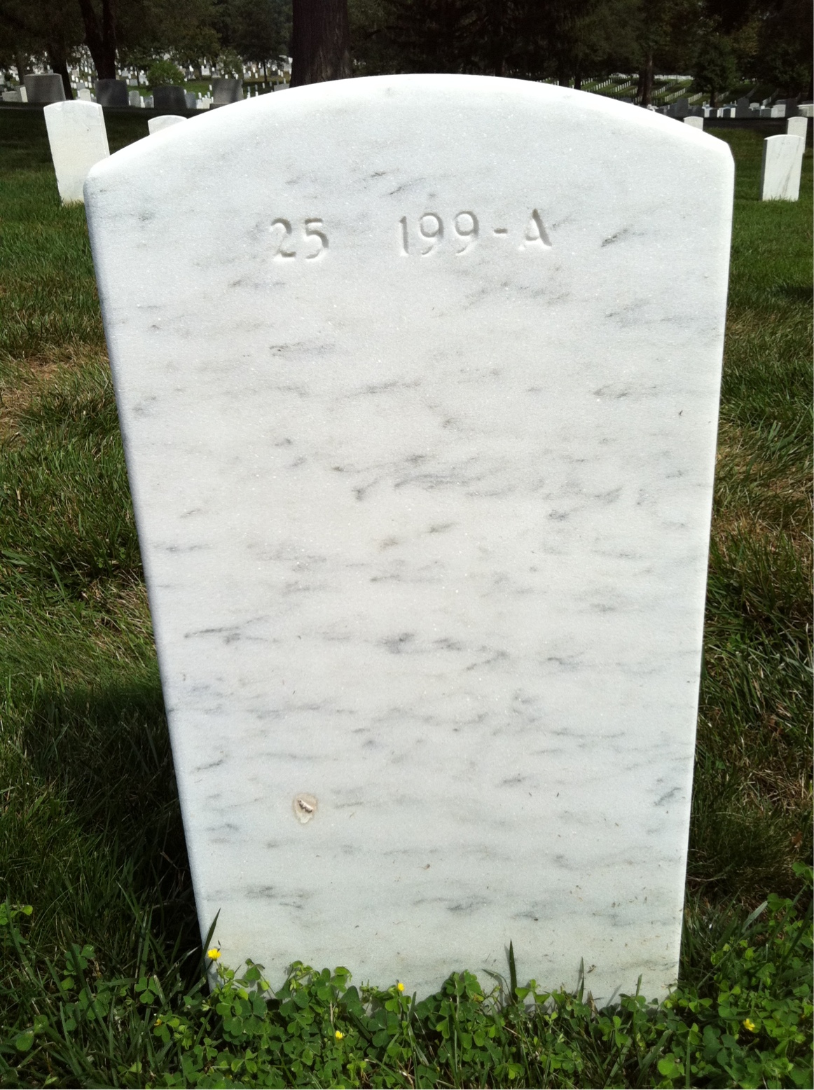 Back of headstone — John Moten