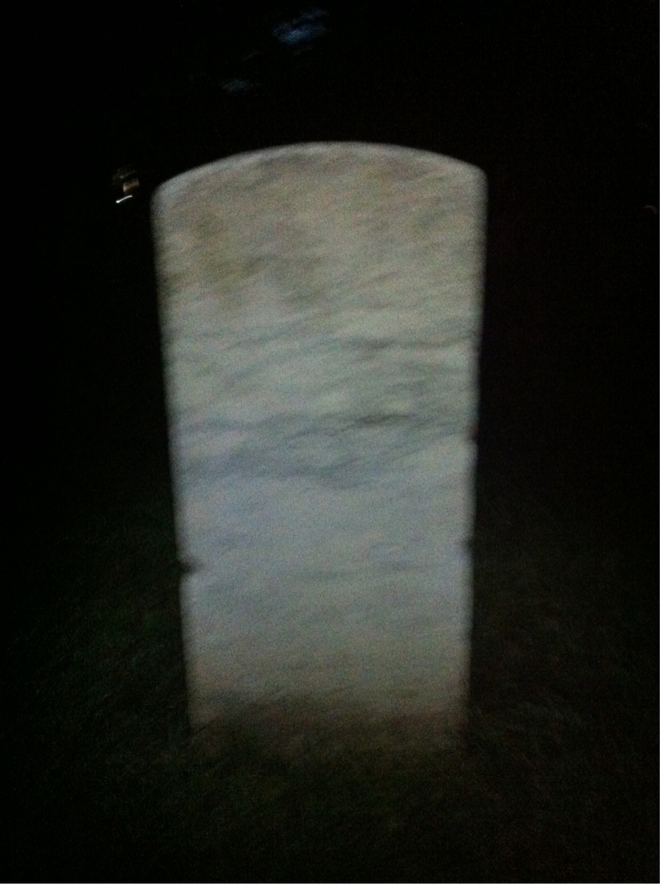 Back of headstone — George Middleton