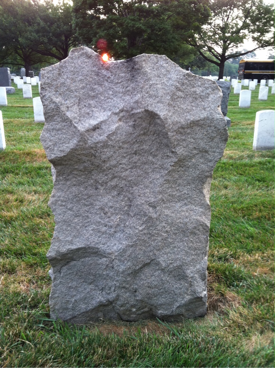 Back of headstone — Thomas Ball
