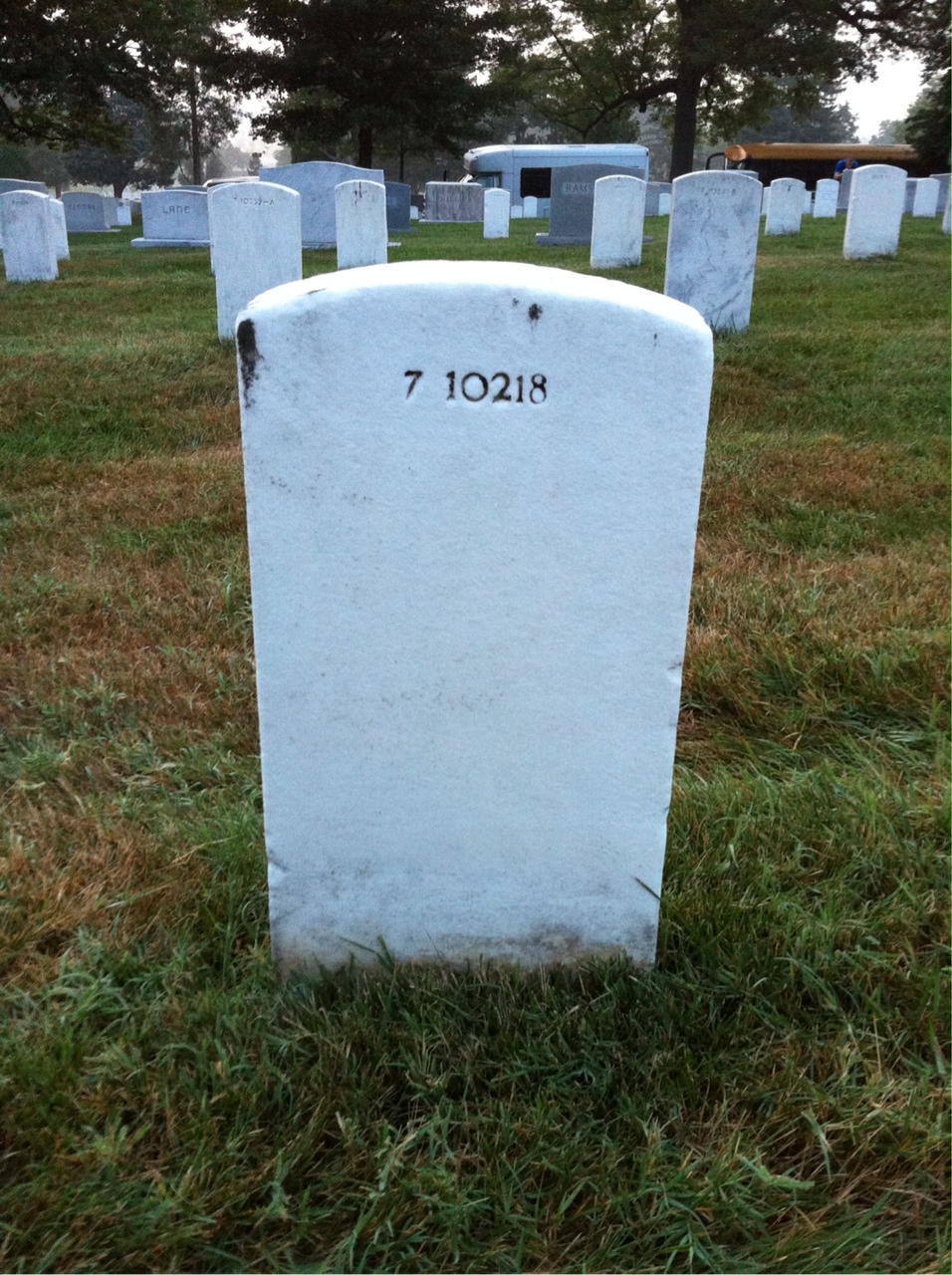 Back of headstone — George Biehl