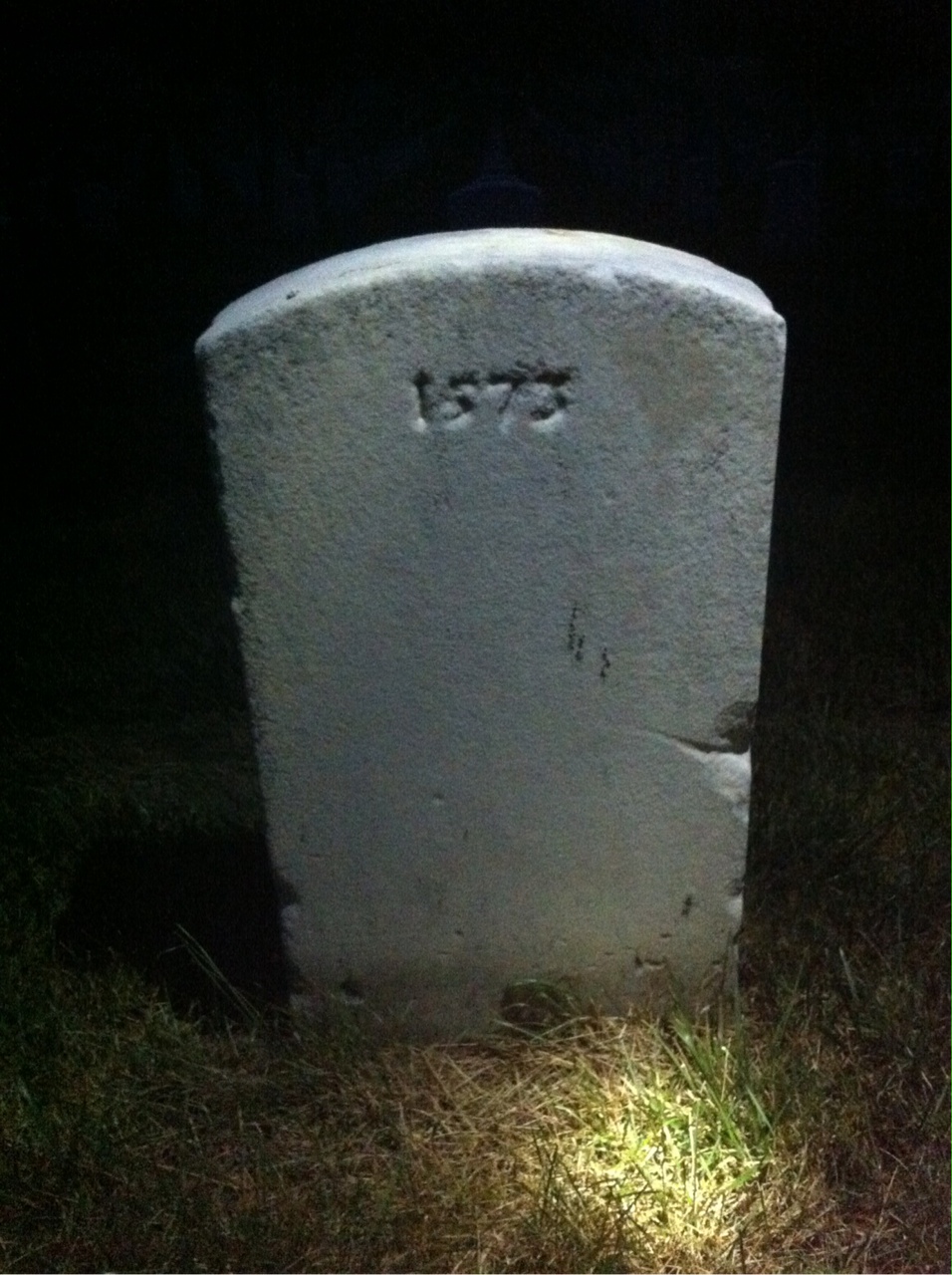 Back of headstone — Henry Midkiff