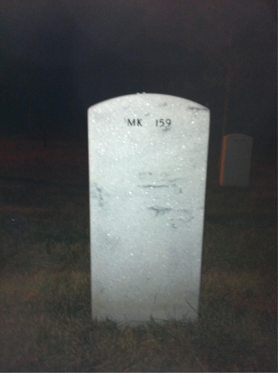 Back of headstone — Jimmie Hobday