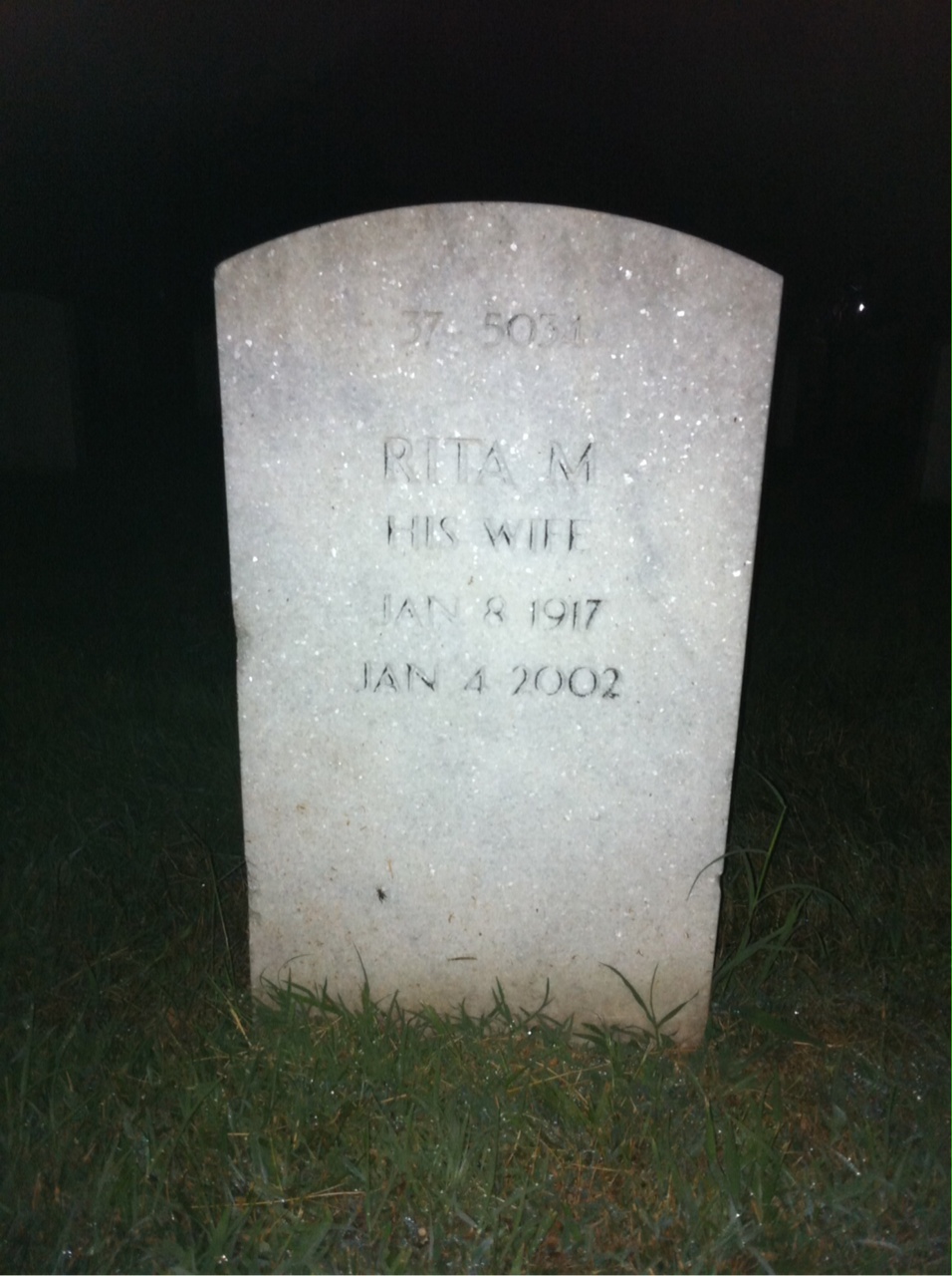 Back of headstone — John Braddock