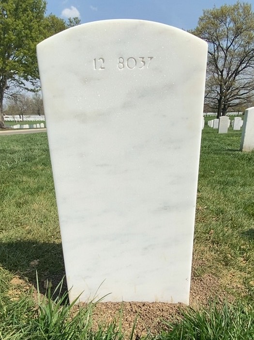 Back of headstone — Charles Moore