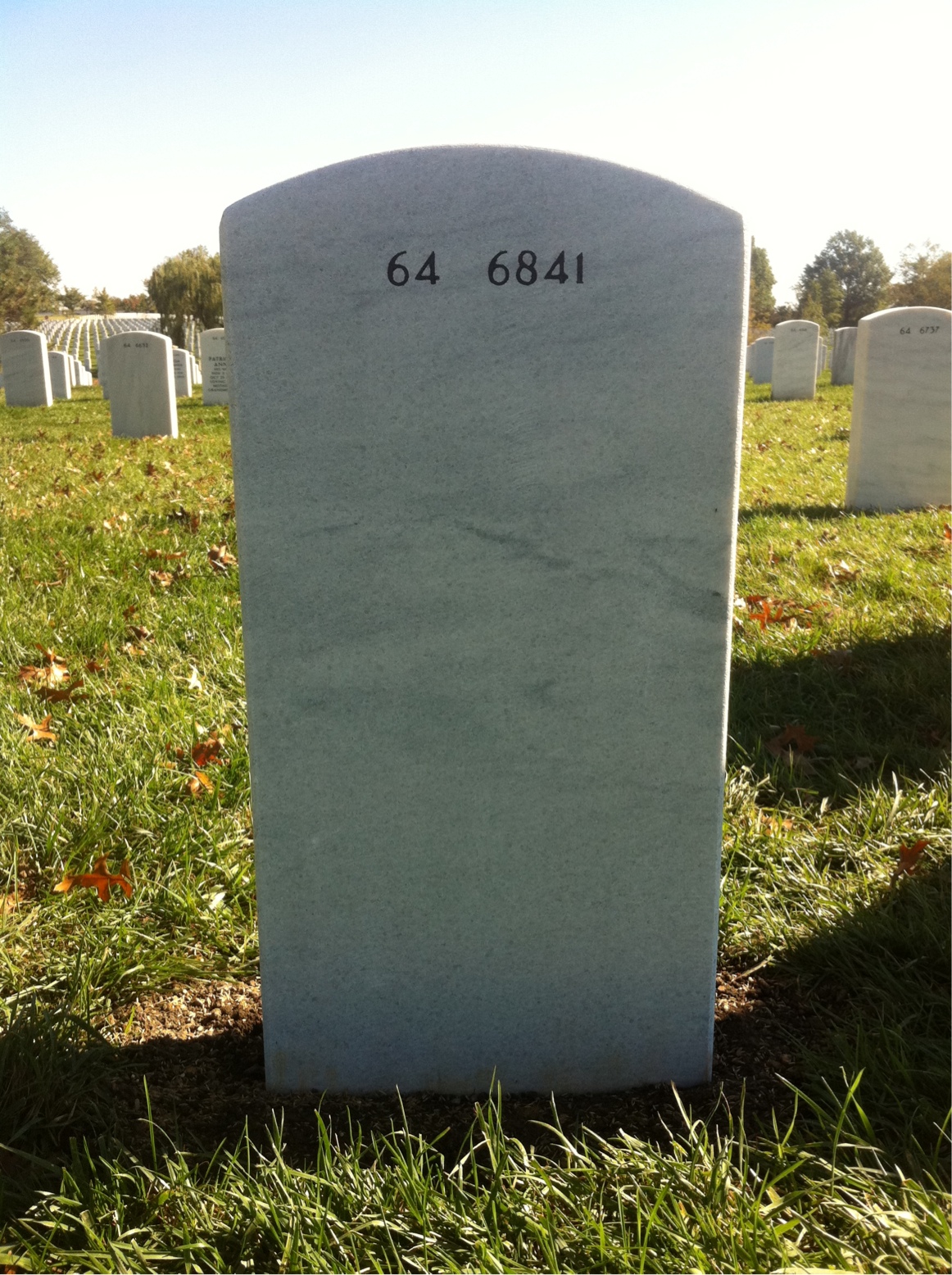 Back of headstone — Nathan Joel Mccool