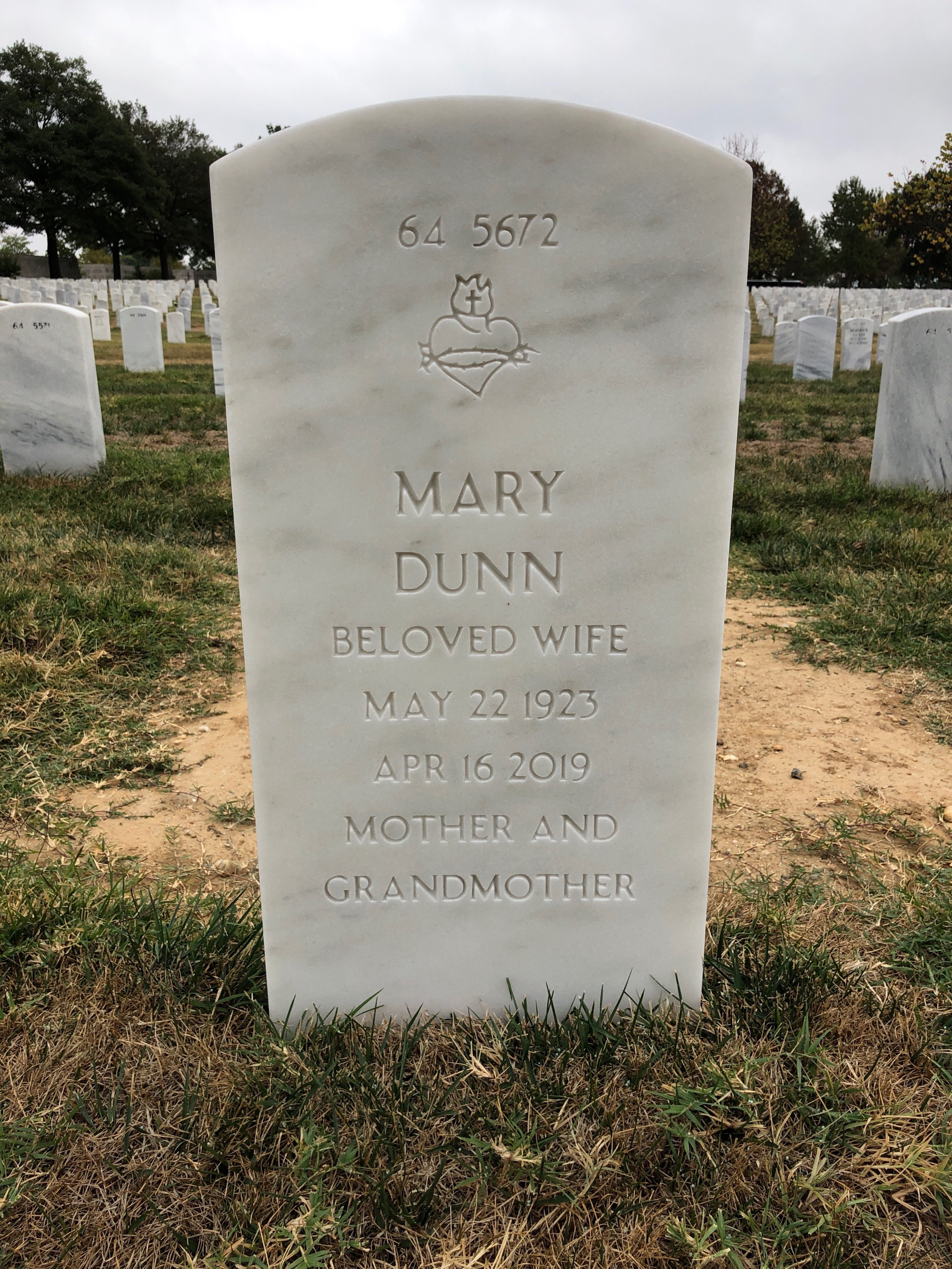 Back of headstone — Richard Fay