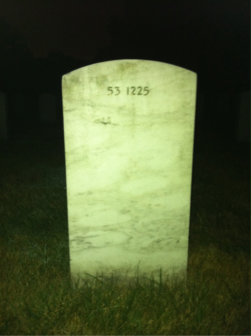 Back of headstone — Dennis Cunningham