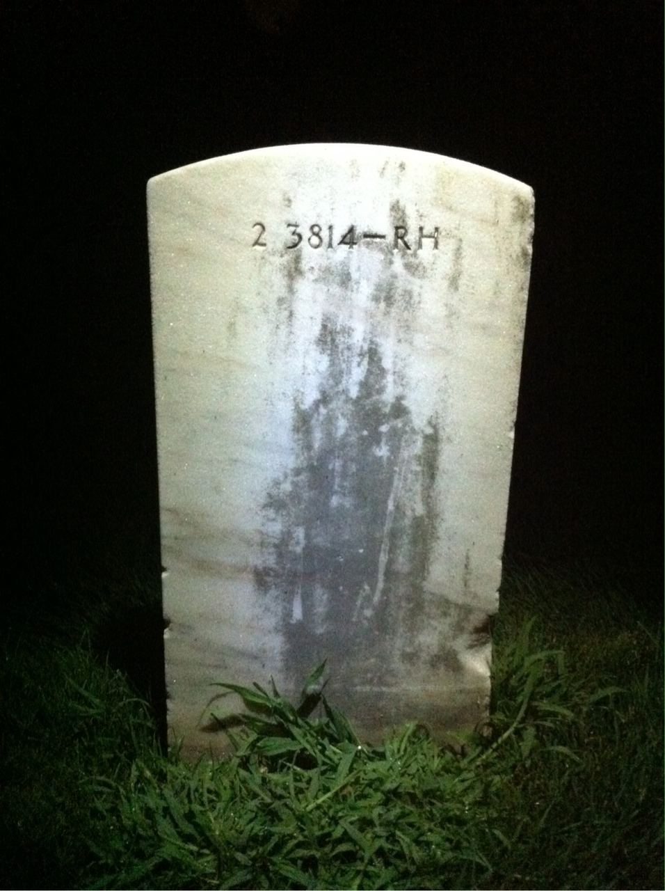 Back of headstone — James Andrews