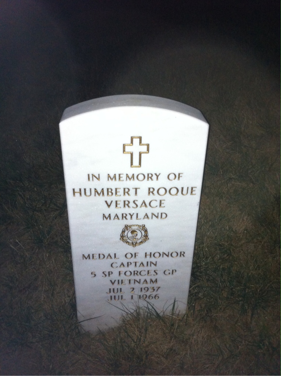 Headstone of Humbert Roque Versace