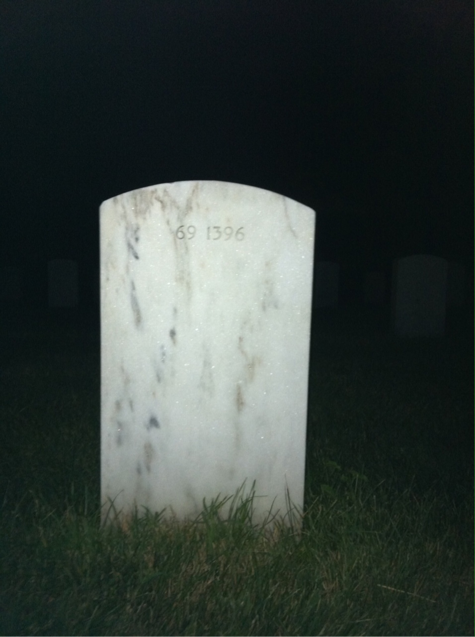 Back of headstone — Walter Ford
