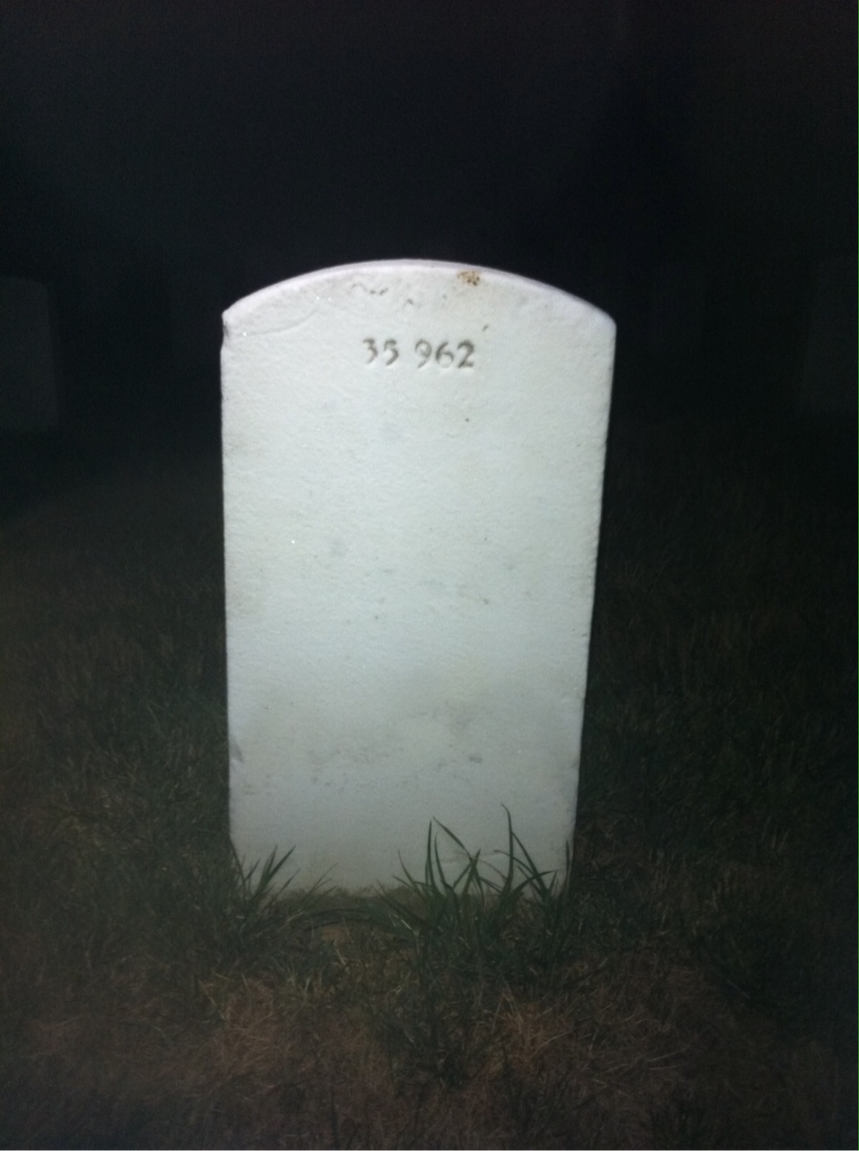 Back of headstone — George Constant