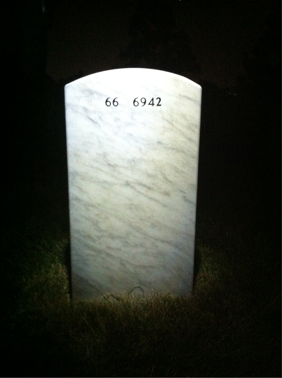 Back of headstone — Donald Lehman