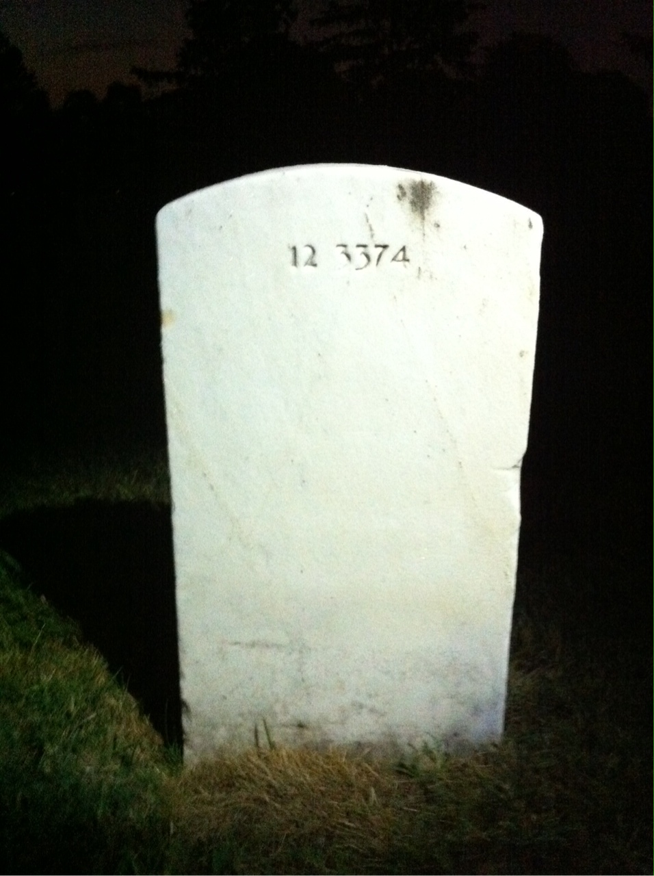 Back of headstone — Roy Mulkey