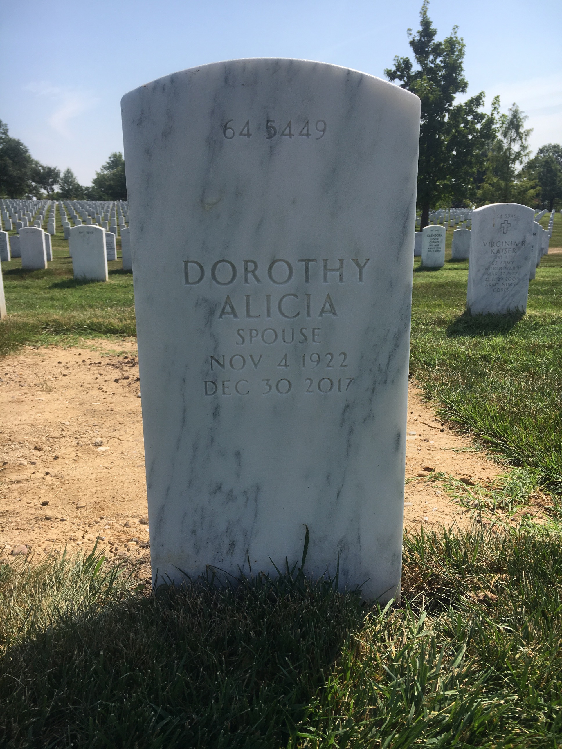 Back of headstone — Gustave Svoboda