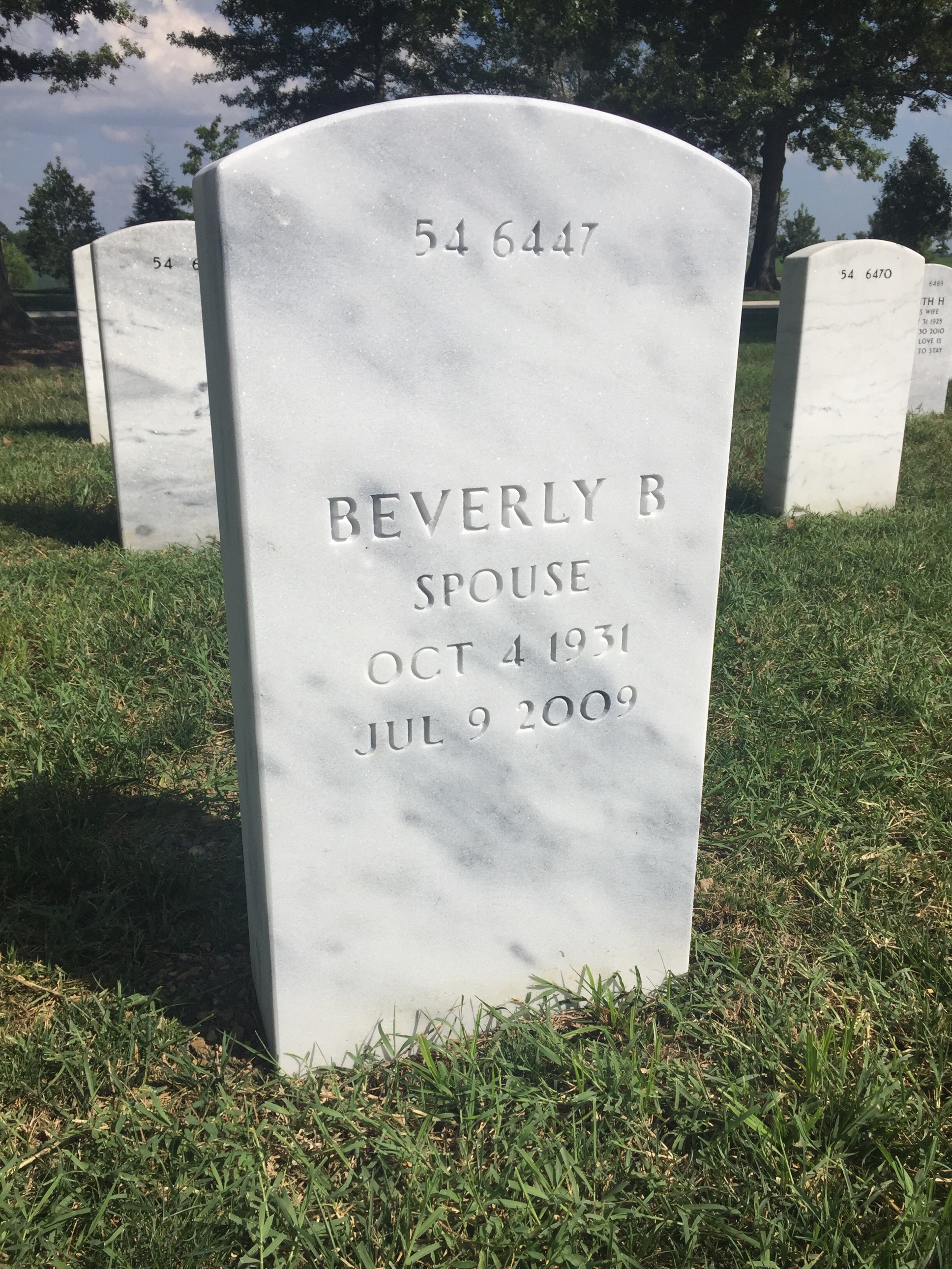 Back of headstone — Joseph Ross