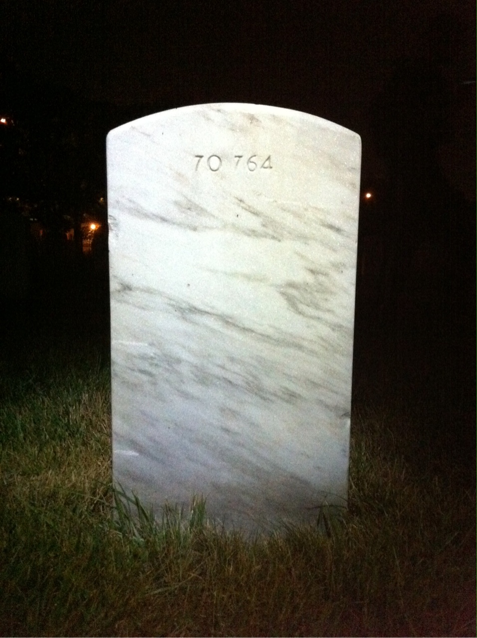 Back of headstone — Virginia Mooring