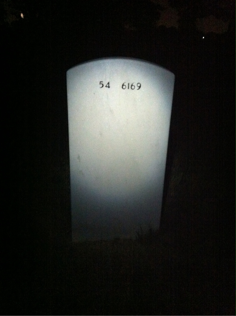 Back of headstone — Ronald Davis