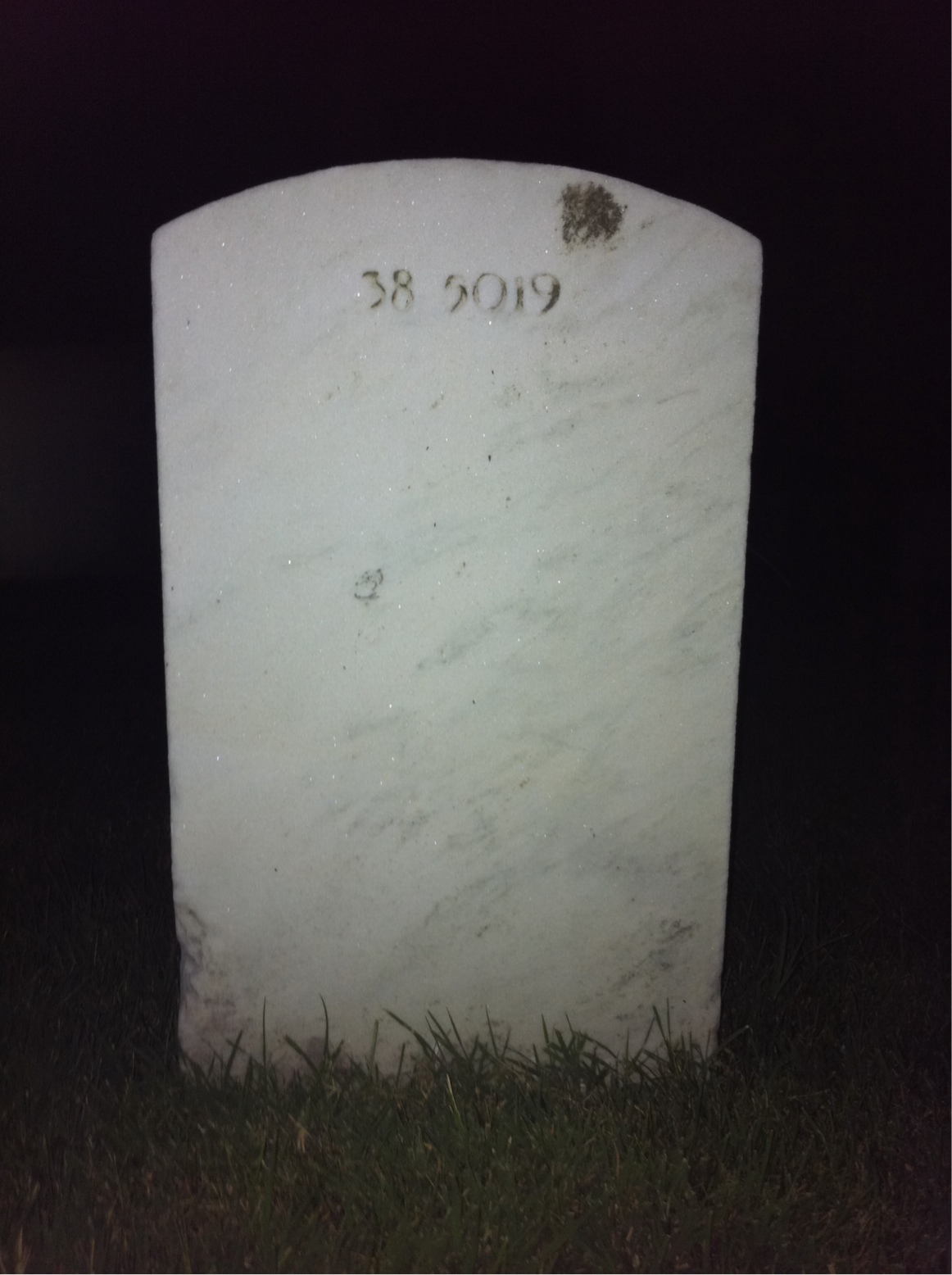 Back of headstone — Donald Bailey