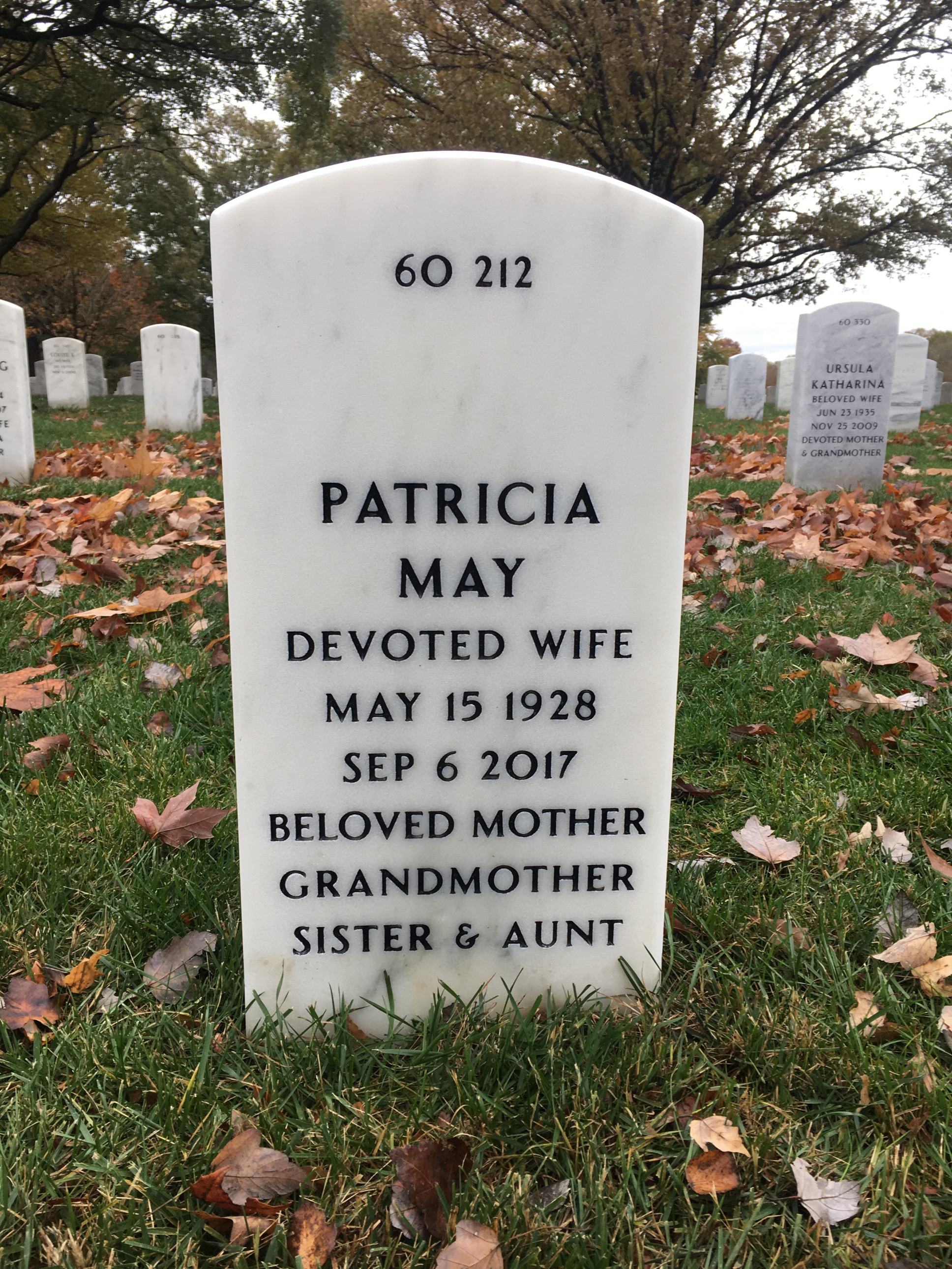 Back of headstone — Christian Bauer