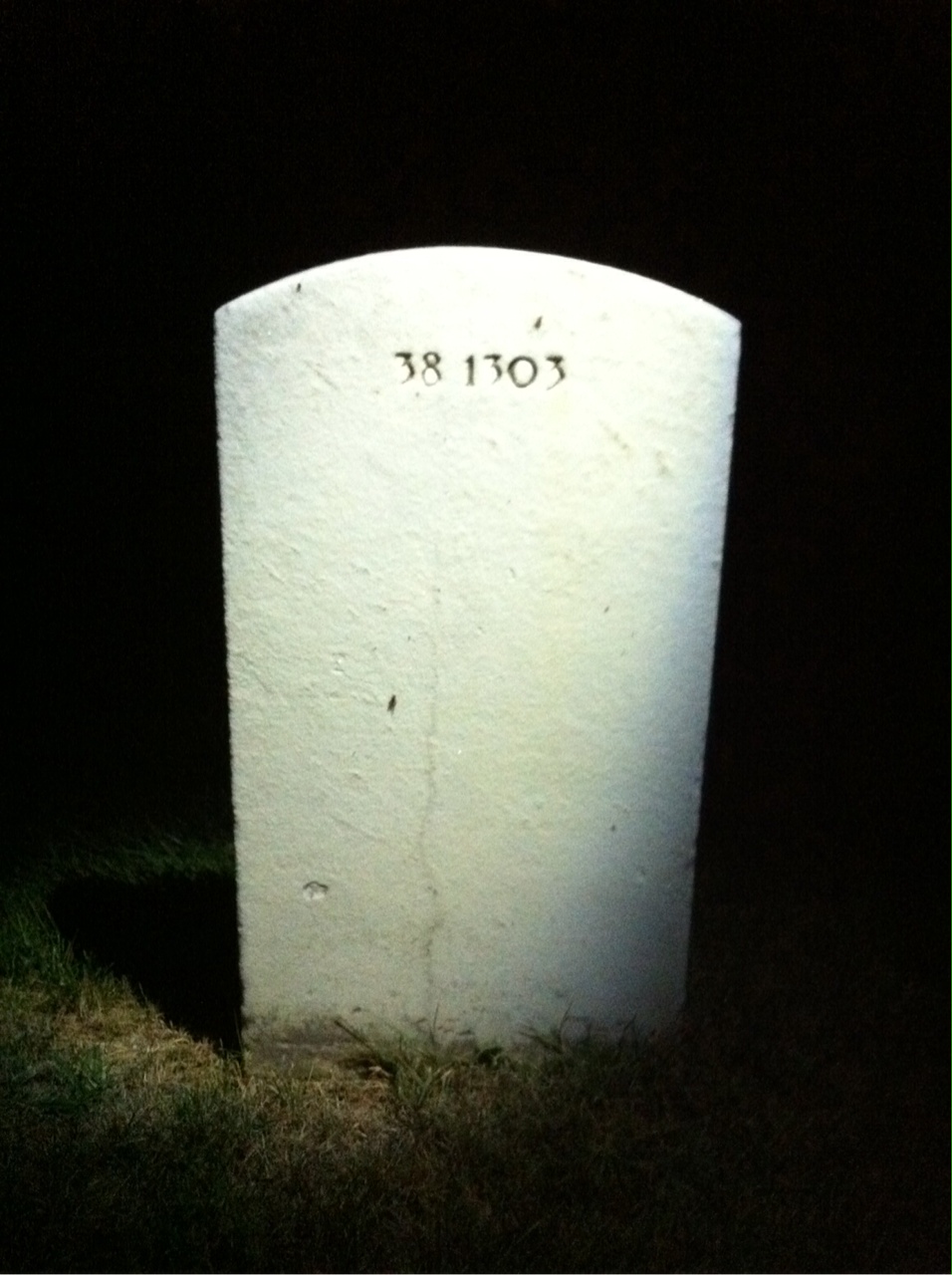 Back of headstone — Robert L Childs