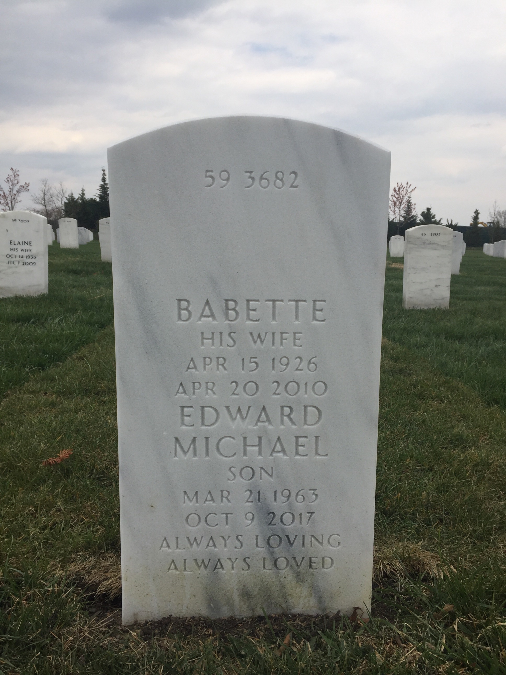 Back of headstone — Francis Taylor