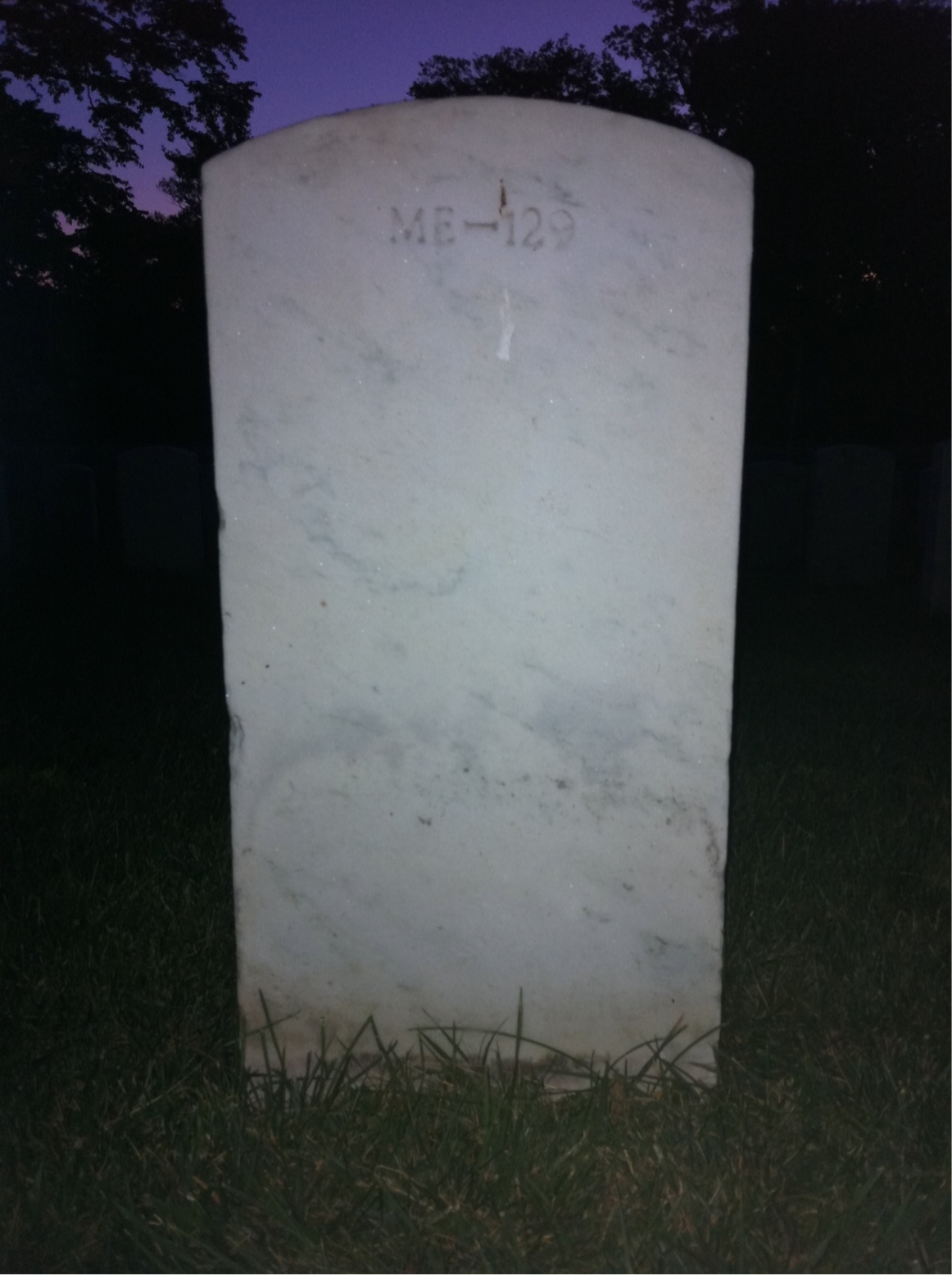 Back of headstone — Francis Morse