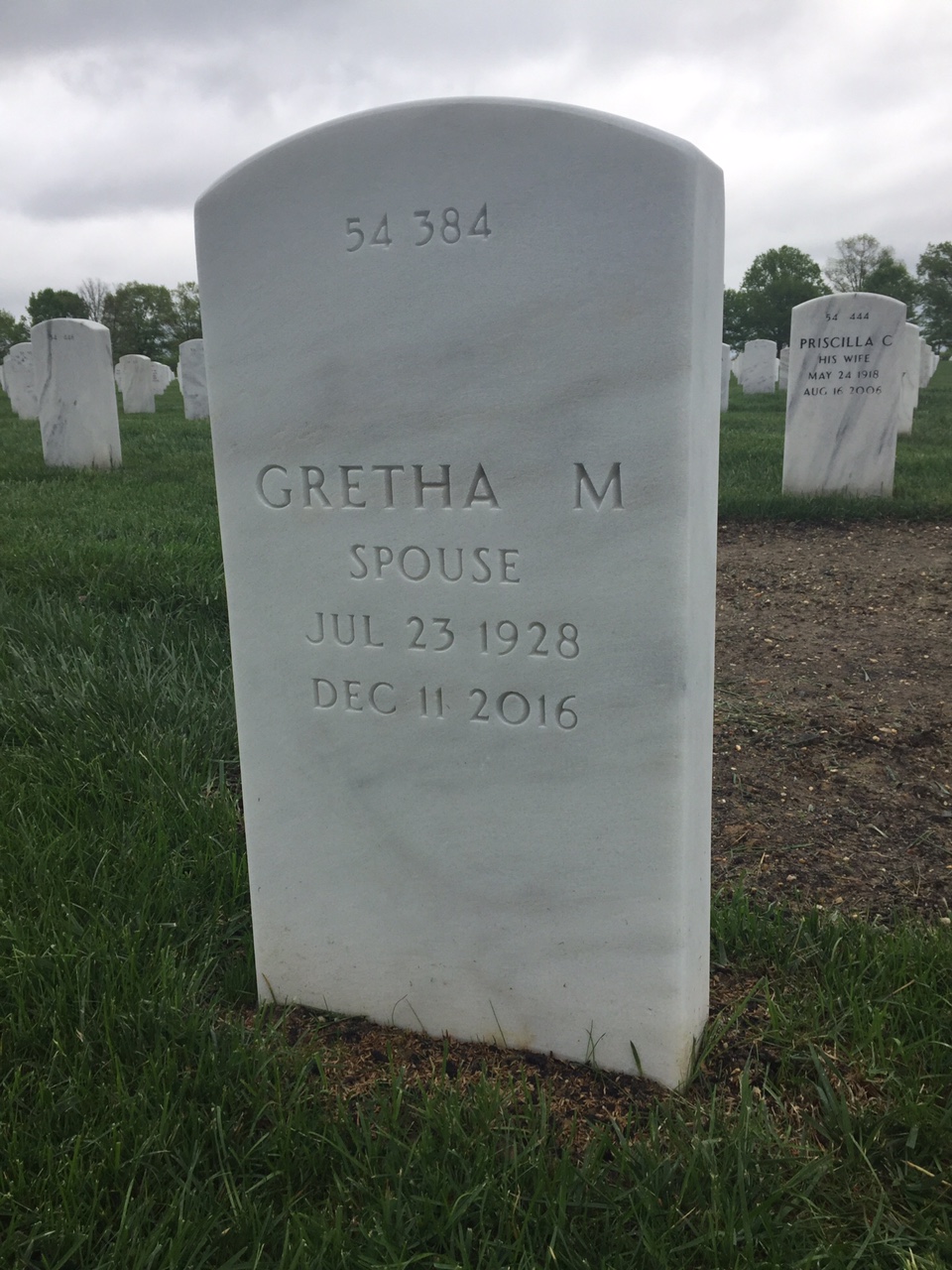 Back of headstone — Everett Erdoesy